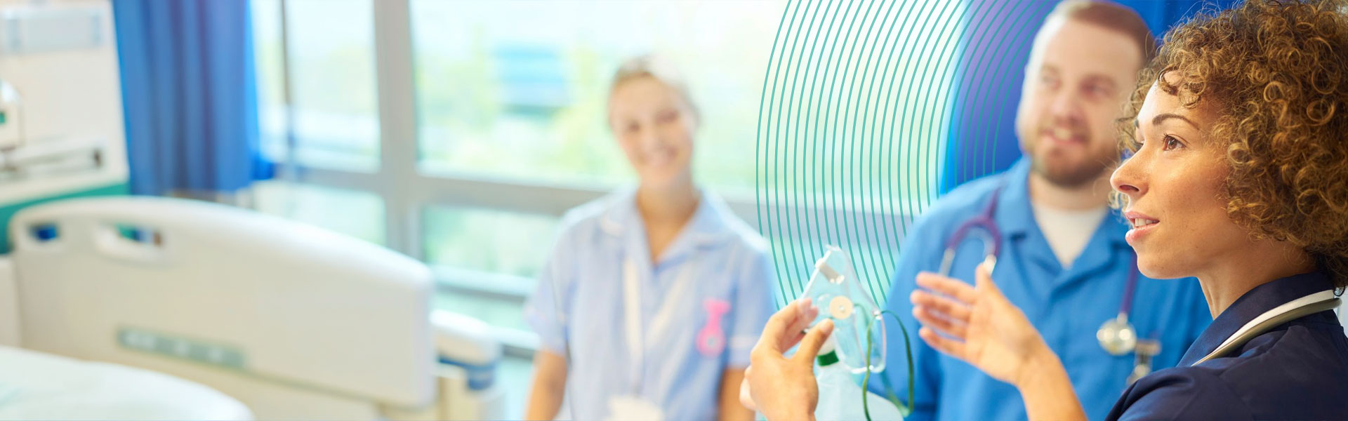 nurses discussing possible solutions on a hospital ward