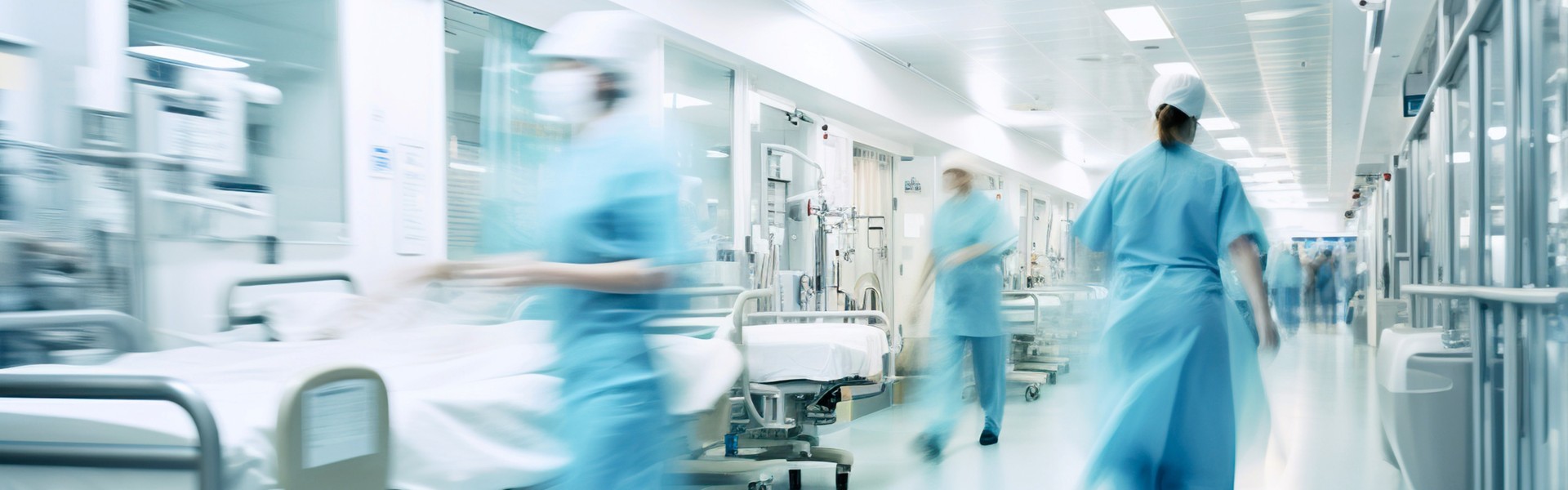 Busy hospital environment