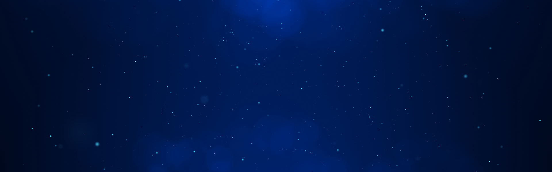 dark blue Banner with glitter particles representing awards dust with gradient