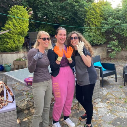 NHS Shared Business Services volunteers jazz up Bristol care home and garden